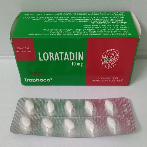 Loratadin 10mg TPC H/10*10 (Tặng 10 điểm) - Dược phẩm Hồng Phát